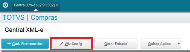 Figura 2: Opção Wiz. Config.