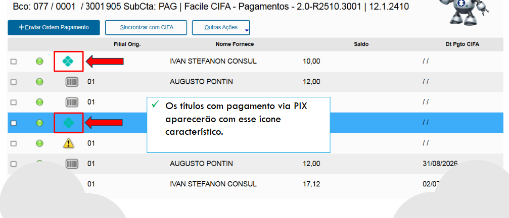 Figura 16: Titulo Pix