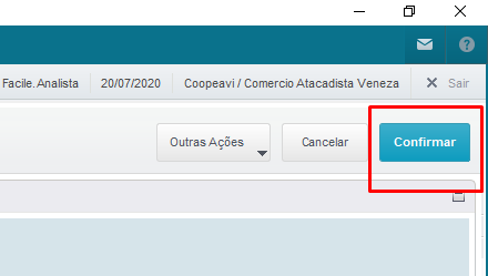 Figura 03: Opção 'Confirmar'