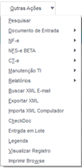 Figura 28: Menu de Outras Ações